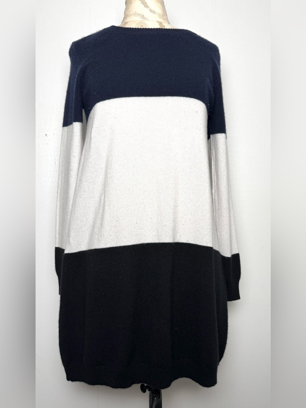 Madeline Thompson Cashmere Colorblock Sweater Mini Dress S